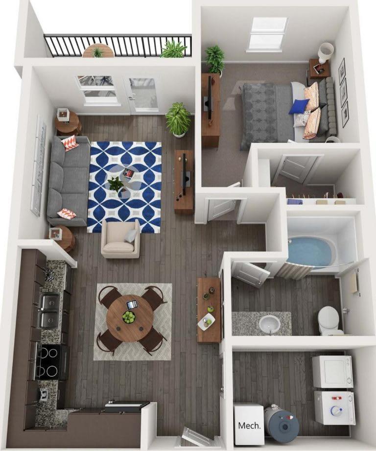 Luxe One Bedroom Apartment With Balcony Gainesville Exteriér fotografie